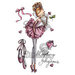 LDRS Creative - All Dressed Up Collection - Cling Mounted Rubber Stamps - Looking Gorgeous