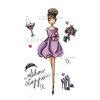 LDRS Creative - All Dressed Up Collection - Cling Mounted Rubber Stamps - Show Stopper