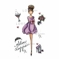 LDRS Creative - All Dressed Up Collection - Cling Mounted Rubber Stamps - Show Stopper