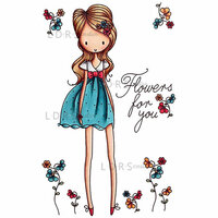 LDRS Creative - All Dressed Up Collection - Cling Mounted Rubber Stamps - Flowers For You