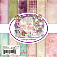 LDRS Creative - Polkadoodles Collection - 6 x 6 Paper Pack - Time For Tea