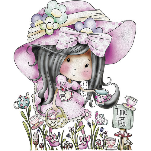 LDRS Creative - Polkadoodles Collection - Cling Mounted Rubber Stamps - Pick Your Own Tea