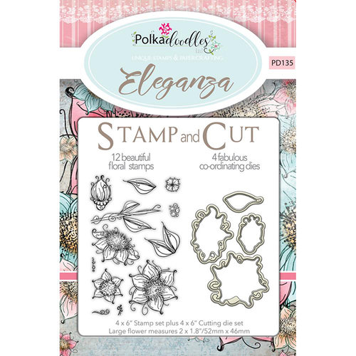 LDRS Creative - Polkadoodles Collection - Designer Dies and Clear Acrylic Stamps - Eleganza