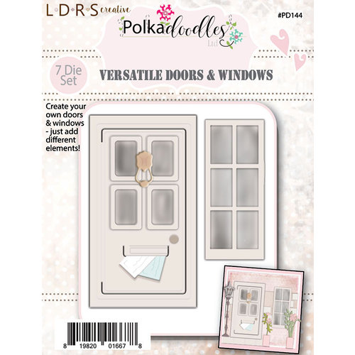 LDRS Creative - Polkadoodles Collection - Designer Dies - Doors and Windows