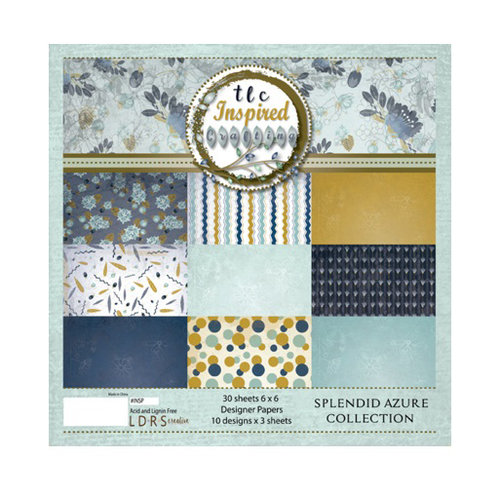 LDRS Creative - Splendid Azure Collection - 6 x 6 Paper Pack