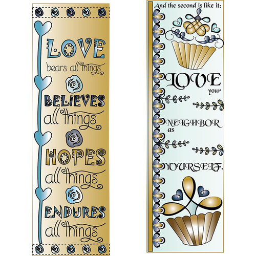 LDRS Creative - Inspired Edge Collection - Cling Mounted Rubber Stamps -Love