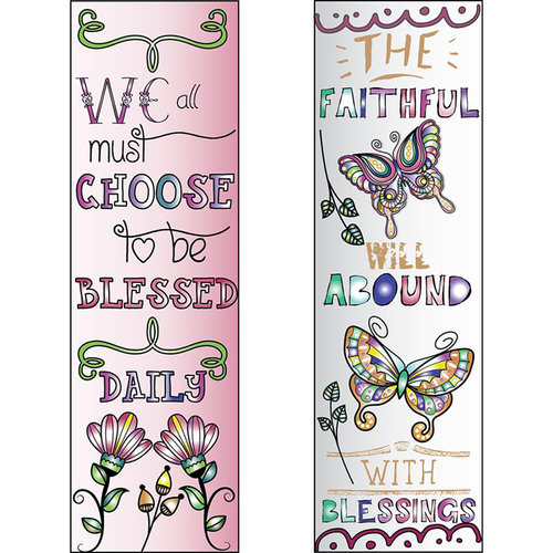 LDRS Creative - Inspired Edge Collection - Cling Mounted Rubber Stamps -Blessed