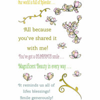 LDRS Creative - Cling Mounted Rubber Stamps -Magnolia Splendor