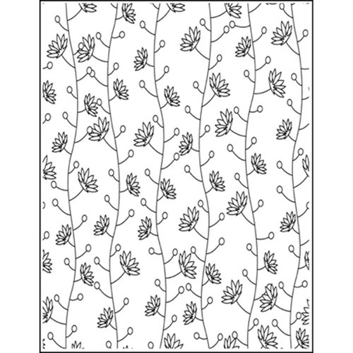 LDRS Creative - Cling Mounted Rubber Stamps - Wild Flowers Background