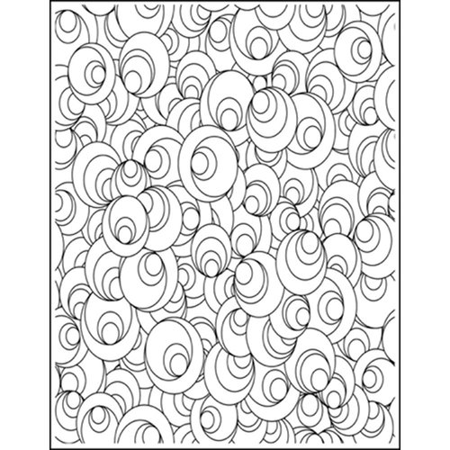 LDRS Creative - Cling Mounted Rubber Stamps Mod Swirls Background