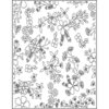LDRS Creative - Cling Mounted Rubber Stamps - Blooming Background
