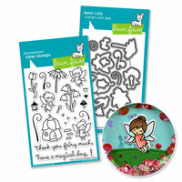 Lawn Fawn - Die and Acrylic Stamp Set - Fairy Friends Bundle