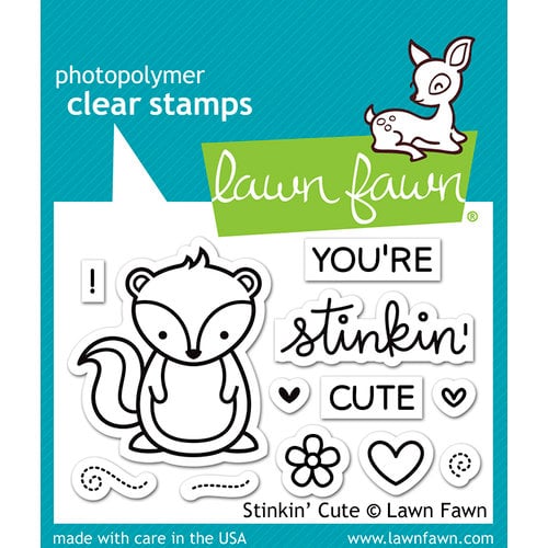 Lawn Fawn - Clear Photopolymer Stamps - Stinkin' Cute