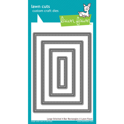 Lawn Fawn - Lawn Cuts - Dies - Large Stitched 4 Bar Rectangles