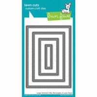 Lawn Fawn - Lawn Cuts - Dies - Large Stitched 4 Bar Rectangles
