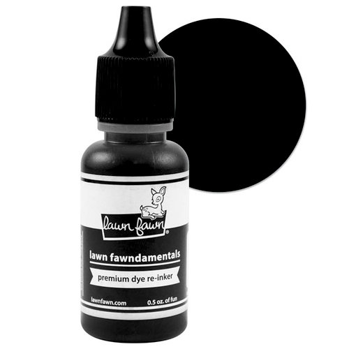 Lawn Fawn - Premium Dye Ink Reinker - Black Licorice