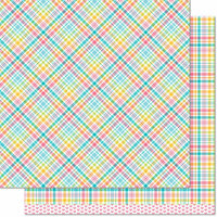 Lawn Fawn - Perfectly Plaid Collection - 12 x 12 Double Sided Paper - Jessica