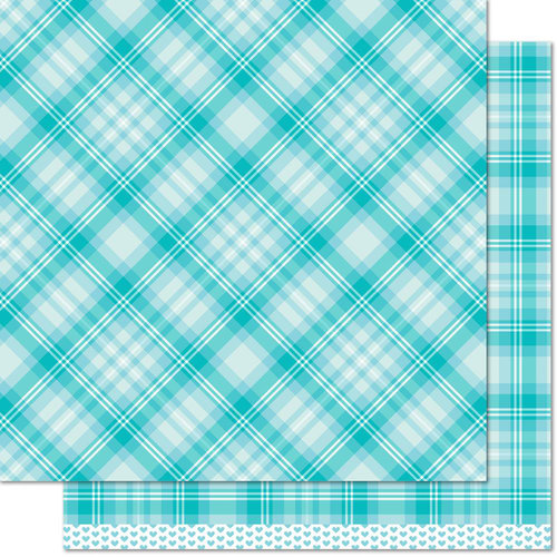 Lawn Fawn - Perfectly Plaid Collection - 12 x 12 Double Sided Paper - Daniella