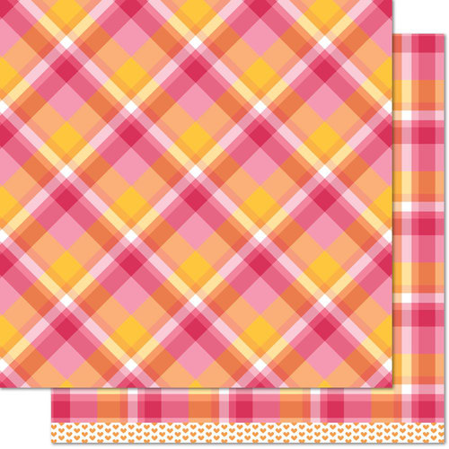 Lawn Fawn - Perfectly Plaid Collection - 12 x 12 Double Sided Paper - Nicole