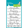 Lawn Fawn - Clear Photopolymer Stamps - Big Scripty Words