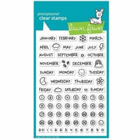 Lawn Fawn - Clear Photopolymer Stamps - Plan on It - Calendar