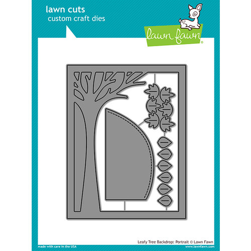 Lawn Fawn - Lawn Cuts - Dies - Portrait Leafy Tree Backdrop