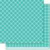 Lawn Fawn - Perfectly Plaid Collection - Fall - 12 x 12 Double Sided Paper - Iced Latte
