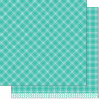 Lawn Fawn - Perfectly Plaid Collection - Fall - 12 x 12 Double Sided Paper - Iced Latte