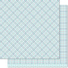 Lawn Fawn - Perfectly Plaid Collection - Winter - 12 x 12 Double Sided Paper - Polar Bear