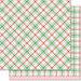 Lawn Fawn - Perfectly Plaid Collection - Christmas - 12 x 12 Double Sided Paper - Donner