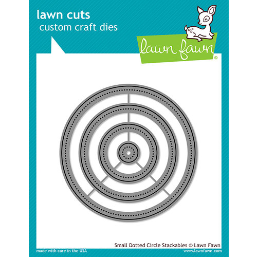 Lawn Fawn - Lawn Cuts - Dies - Small Dotted Circle Stackables
