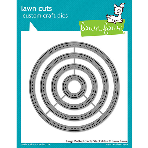 Lawn Fawn - Lawn Cuts - Dies - Large Dotted Circle Stackables