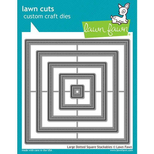 Lawn Fawn - Lawn Cuts - Dies - Large Dotted Square Stackables