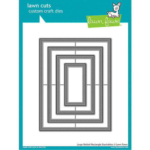 Lawn Fawn - Lawn Cuts - Dies - Large Dotted Rectangle Stackables