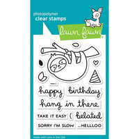 Lawn Fawn - Clear Photopolymer Stamps - Hang in There