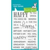 Lawn Fawn - Clear Photopolymer Stamps - Happy Happy Happy