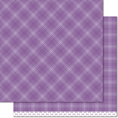 Lawn Fawn - Perfectly Plaid Collection - Rainbow - 12 x 12 Double Sided Paper - Gumdrop