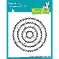 Lawn Fawn - Lawn Cuts - Dies - Zig Zag Circle Stackables