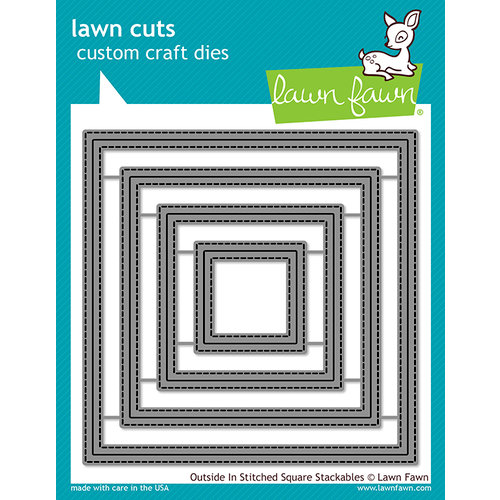 Lawn Fawn - Lawn Cuts - Dies - Outside In Stitched Square Stackables