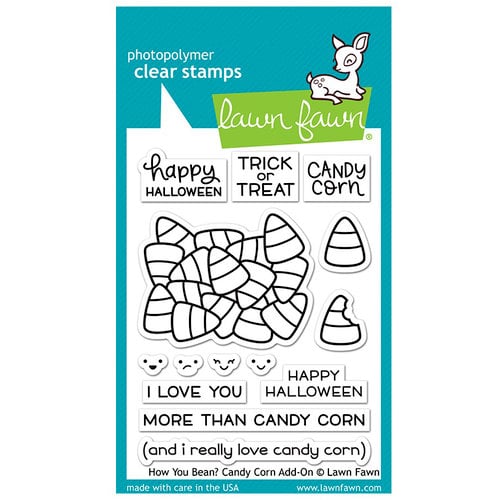 Lawn Fawn - Halloween - Clear Photopolymer Stamps - How You Bean, Candy Corn Add-On