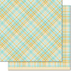 Lawn Fawn - Perfectly Plaid Collection - Chill - 12 x 12 Double Sided Paper - Vaycay