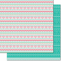 Lawn Fawn - Knit Picky Collection - 12 x 12 Double Sided Paper - Tea Cozy