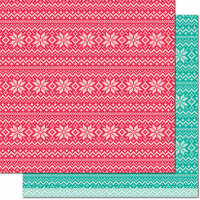 Lawn Fawn - Knit Picky Collection - 12 x 12 Double Sided Paper - Throw Blanket