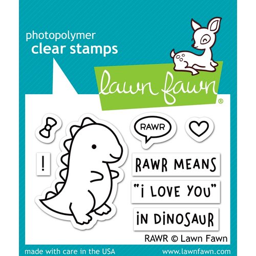 Lawn Fawn - Clear Photopolymer Stamps - RAWR