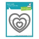 Lawn Fawn - Lawn Cuts - Dies - Outside In Stitched Heart Stackables