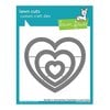 Lawn Fawn - Lawn Cuts - Dies - Outside In Stitched Heart Stackables