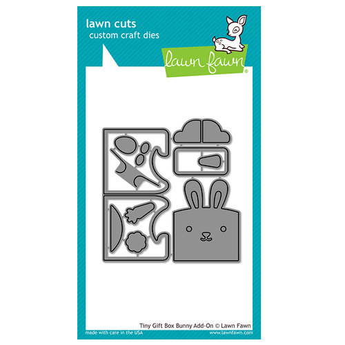 Lawn Fawn - Lawn Cuts - Dies - Tiny Gift Box Bunny Add-On