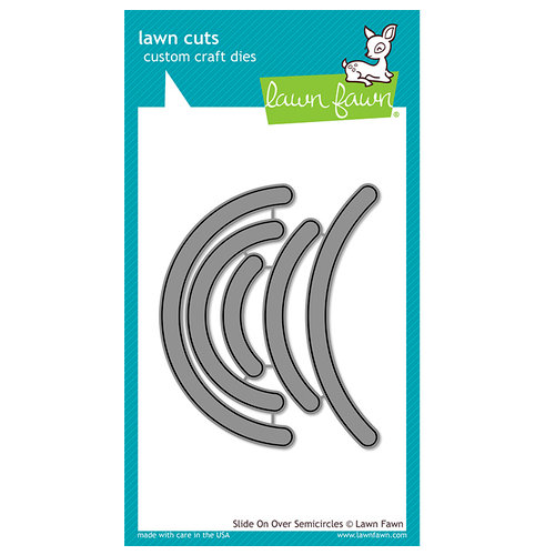 Lawn Fawn - Lawn Cuts - Dies - Slide On Over SemiCircles