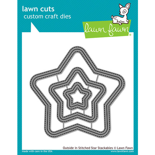 Lawn Fawn - Lawn Cuts - Dies - Outside In Stitched Star Stackables