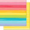 Lawn Fawn - Really Rainbow Collection - 12 x 12 Double Sided Paper - Yellow Brick Road